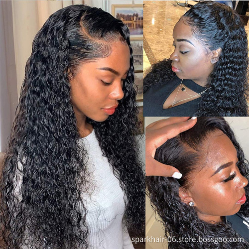 Hd Transparent Swiss Lace Front Wig Human Hair 360 Lace Frontal Wig Glueless Brazilian 100% Virgin Full Lace Wig